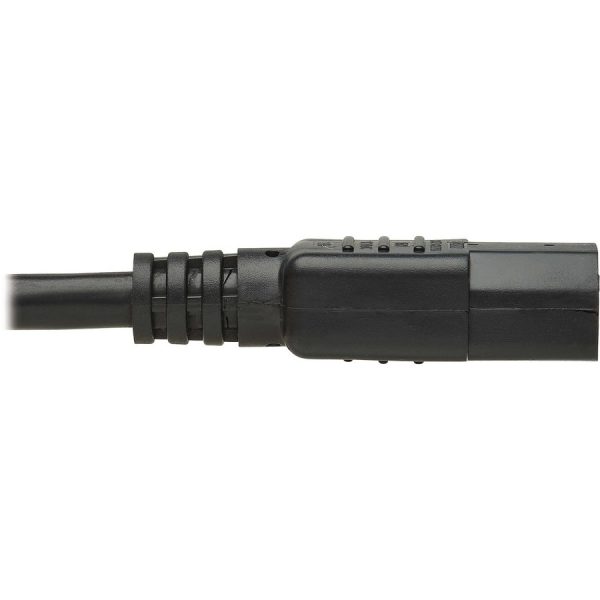 Eaton Tripp Lite Series Safe-IT Antibacterial Hospital-Grade Power Cord, 5-15P to C13 - Green Dot, 13A, 125V, 16 AWG, Black, 10 ft. (3 m) - Image 4