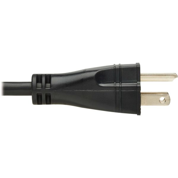 Eaton Tripp Lite Series Safe-IT Antibacterial Hospital-Grade Power Cord, 5-15P to C13 - Green Dot, 13A, 125V, 16 AWG, Black, 10 ft. (3 m) - Image 5