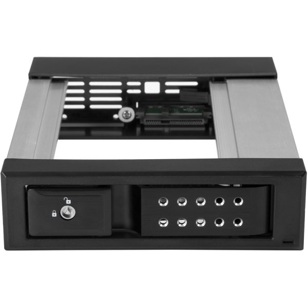StarTech.com 5.25 to 3.5 Hard Drive Hot Swap Bay - Trayless - Aluminum - For 3.5" SATA/SAS Drives - Front Mount - SAS/ SATA Backplane - Image 2