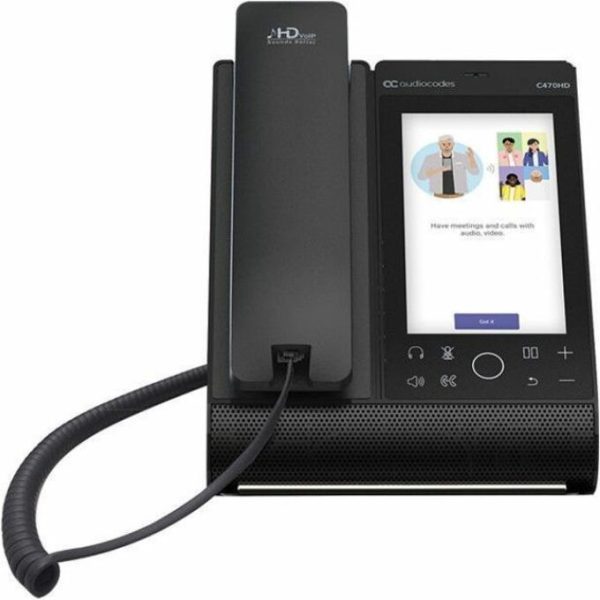 AudioCodes C470HD IP Phone - Corded - Corded/Cordless - Wi-Fi - Image 4
