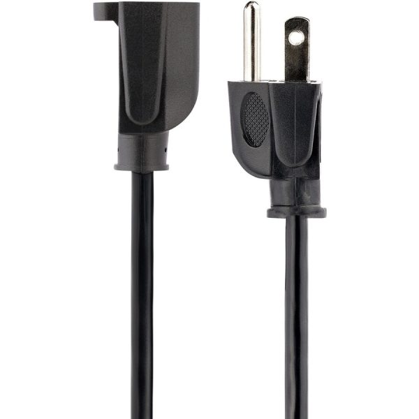 StarTech.com 15ft (4.5m) Heavy Duty Extension Cord, NEMA5-15P to NEMA5-15R Black Extension Cord, 15A 125V, 14AWG, Heavy Gauge Power Cable - Image 2