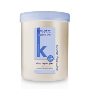 Hydrating Hair Mask   Deep Impact Plus   1000 ml   Deep Hair Hydration   For Use After Keratin Shot   Keramix Treatment   Smooth and Straight Hair