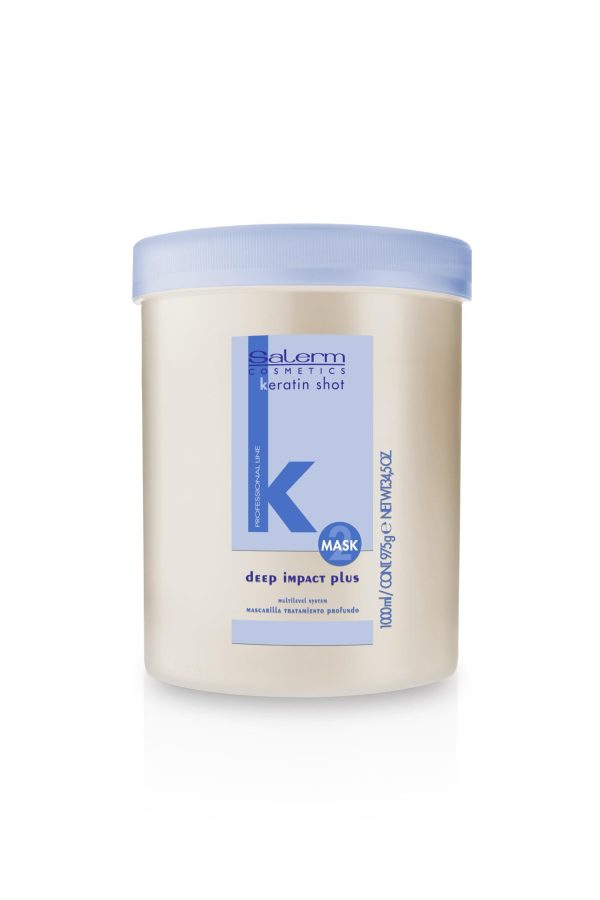 Hydrating Hair Mask   Deep Impact Plus   1000 ml   Deep Hair Hydration   For Use After Keratin Shot   Keramix Treatment   Smooth and Straight Hair