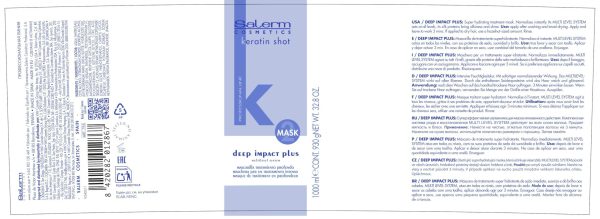 Hydrating Hair Mask   Deep Impact Plus   1000 ml   Deep Hair Hydration   For Use After Keratin Shot   Keramix Treatment   Smooth and Straight Hair - Image 8