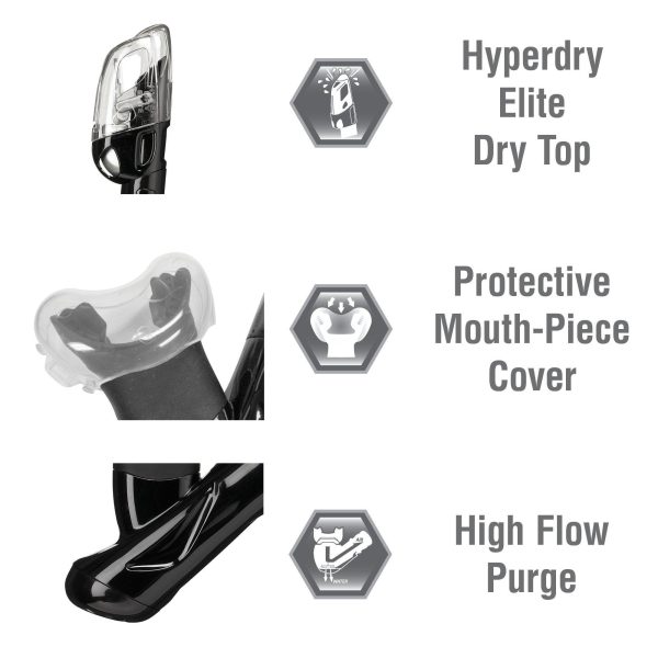 Sport Adult Serene Mask and Dry Snorkel Combo with Reusable Travel Bag - Image 3