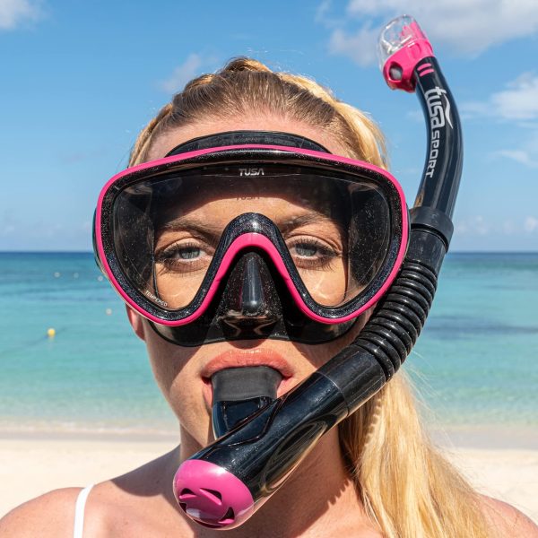 Sport Adult Serene Mask and Dry Snorkel Combo with Reusable Travel Bag - Image 5