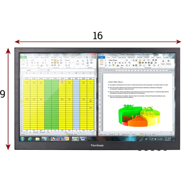 ViewSonic VA1903H 19-Inch WXGA 1366x768p 16:9 Widescreen Monitor with Enhanced View Comfort, Custom ViewModes and HDMI for Home and Office - Image 9