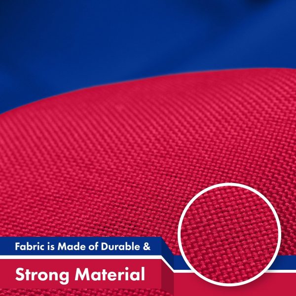 G128 10 Pack: Czech Republic Czech Flag | 3x5 Ft | Printed 150D Polyester - Indoor/Outdoor, Vibrant Colors, Brass Grommets, Quality Polyester, Much Thicker More Durable Than 100D 75D Polyester - Image 4
