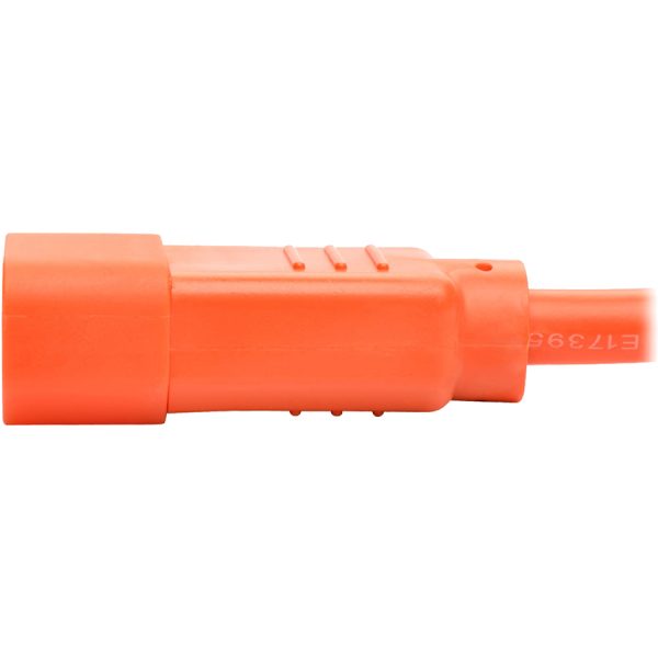 Eaton Tripp Lite Series Heavy-Duty PDU Power Cord, C13 to C14 - 15A, 250V, 14 AWG, 3 ft. (0.91 m), Orange - Image 5