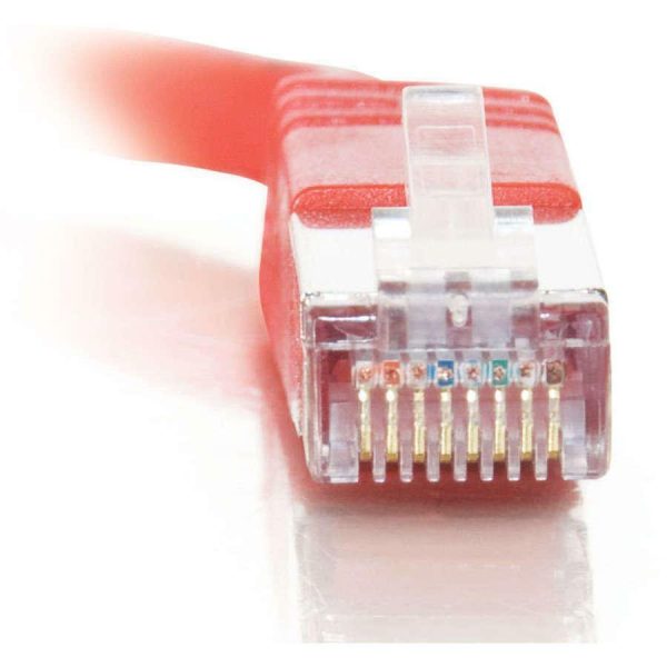 C2G-3ft Cat5e Molded Shielded (STP) Network Patch Cable - Red - Image 3