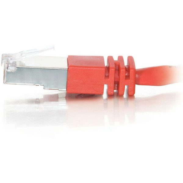C2G-3ft Cat5e Molded Shielded (STP) Network Patch Cable - Red - Image 4