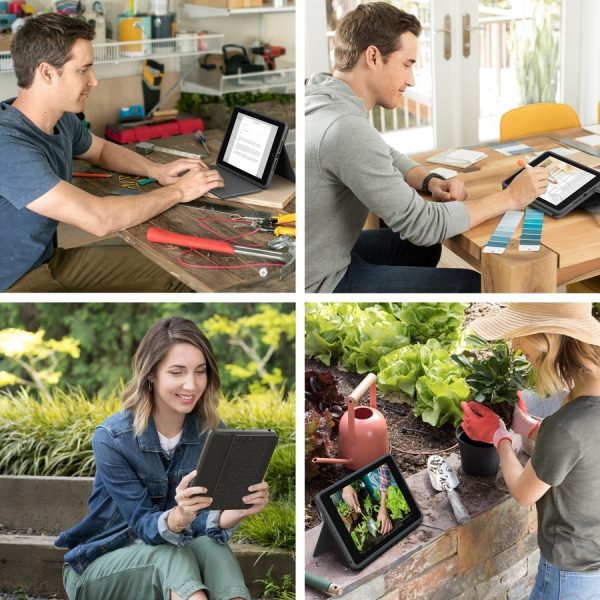 Logitech Rugged Folio Rugged Keyboard/Cover Case (Folio) Apple, Logitech iPad (7th Generation), iPad (8th Generation), iPad (9th Generation) Tablet - Graphite - Image 5