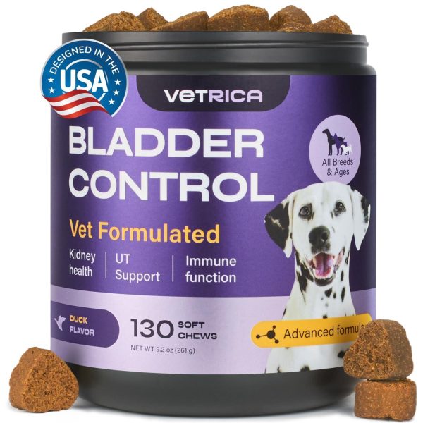 Dog UTI Treatment   Bladder Control Chews   Dog Cranberry Supplement for Urinary Tract Incontinence Kidney Health   Cranberry D Mannose Soft Treats for Healthy Bladder   Immune Support   All Breeds