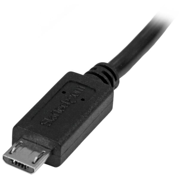 StarTech.com 0.5m 20in Micro-USB Extension Cable - M/F - Micro USB Male to Micro USB Female Cable - Image 3