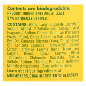 Mrs. Meyer's Clean Day - Laundry Detergent - Honeysuckle - Case of 6 - 64 Fl oz.