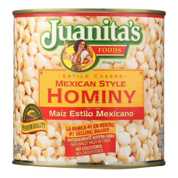 Juanita's Foods - Hominy - Mexican Style - Case of 12 - 25 oz. - Image 2