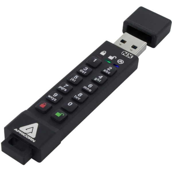 Apricon Aegis Secure Key 3NX: Software-Free 256-Bit AES XTS Encrypted USB 3.1 Flash Key with FIPS 140-2 level 3 validation, Onboard Keypad, and up to 25% Cooler Operating Temperatures. - Image 4