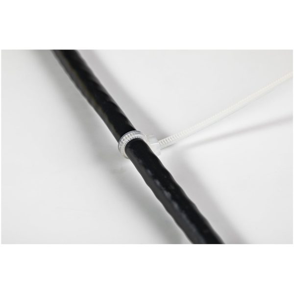 StarTech.com 4"(10cm) Cable Ties, 7/8"(22mm) Dia, 18lb(8kg) Tensile Strength, Nylon Self Locking Zip Ties, UL Listed, 100 Pack, White - Image 5