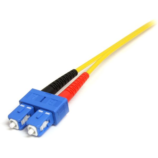 StarTech.com 1m Fiber Optic Cable - Single-Mode Duplex 9/125 LSZH Fiber Jumper Cord - LC/SC - Image 2