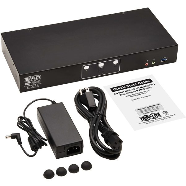 Eaton Tripp Lite Series 2-Port DisplayPort Dual-Display KVM Switch - 4K 60 Hz, USB 3.2 Gen 1, HDCP 2.2, USB Sharing - Image 4
