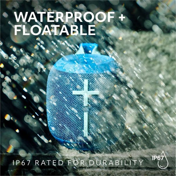 Ultimate Ears WONDERBOOM 4 Portable Waterproof Bluetooth Speaker With Big Bass and 360-Degree Sound, Dustproof Floating Speaker With 131ft (40m) Range, Blue - Image 8