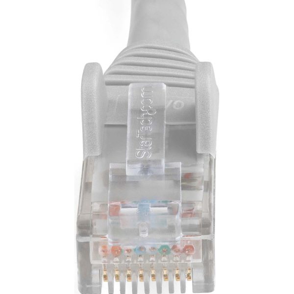 StarTech.com 25ft (7.6m) CAT6 Ethernet Cable, LSZH (Low Smoke Zero Halogen) 10 GbE Snagless 100W PoE UTP RJ45 Gray Network Patch Cord, ETL - Image 2
