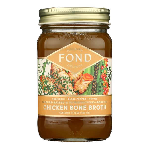 Fond Bone Broth - Bne Brth Lq Lt Turmrc - Case of 4-14 FZ - Image 3