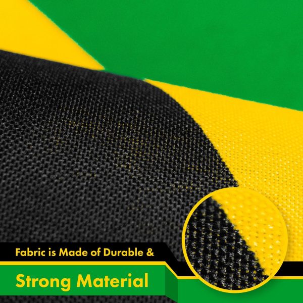 Jamaica Jamaican Flag 3x5 Ft 3-Pack 150D Printed Polyester By G128 - Image 4