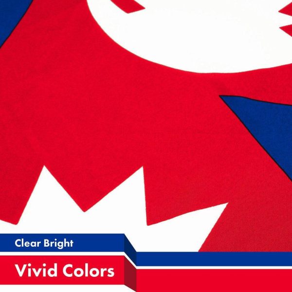G128 5 Pack: Nepal Nepali Flag | 3x5 Ft | LiteWeave Pro Series Printed 150D Polyester | Country Flag, Indoor/Outdoor, Vibrant Colors, Brass Grommets, Thicker and More Durable Than 100D 75D Polyester - Image 3