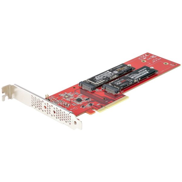 StarTech.com Dual M.2 PCIe SSD Adapter Card, x8 / x16 Dual NVMe or AHCI M.2 SSD to PCI Express 4.0, Up to 7.8GBps/Drive, For 2242/2260/2280/22110mm PCIe M-Key M2 SSDs, Bifurcation Required - PC/Linux Compatible - Image 8