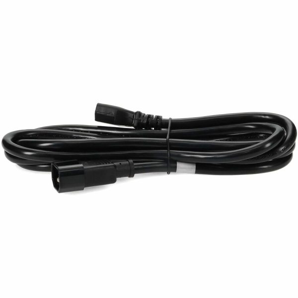6ft C13 Female to C14 Male 14AWG 100-250V at 10A Black Power Cable - Image 2