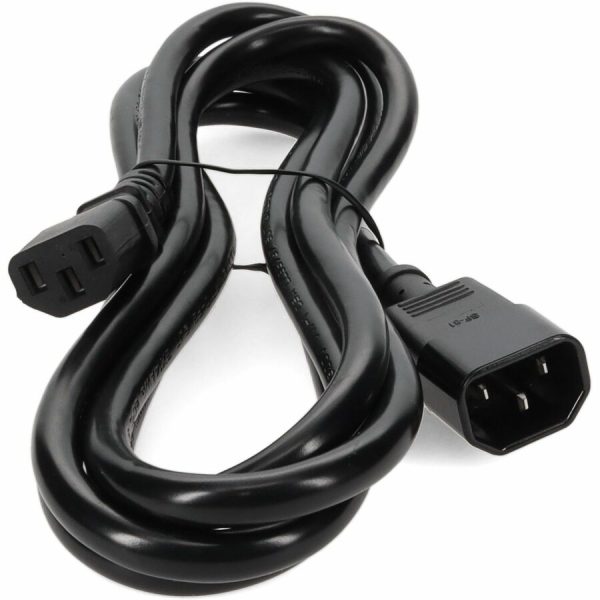 6ft C13 Female to C14 Male 14AWG 100-250V at 10A Black Power Cable - Image 8