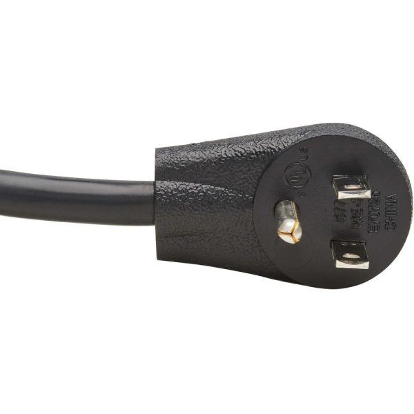Eaton Tripp Lite Series Extension Cord Y Splitter, Right-Angle NEMA 5-15P to 2x NEMA 5-15R - Heavy Duty, 15A, 120V, 14 AWG, 1 ft. (0.3 m), Black - Image 6