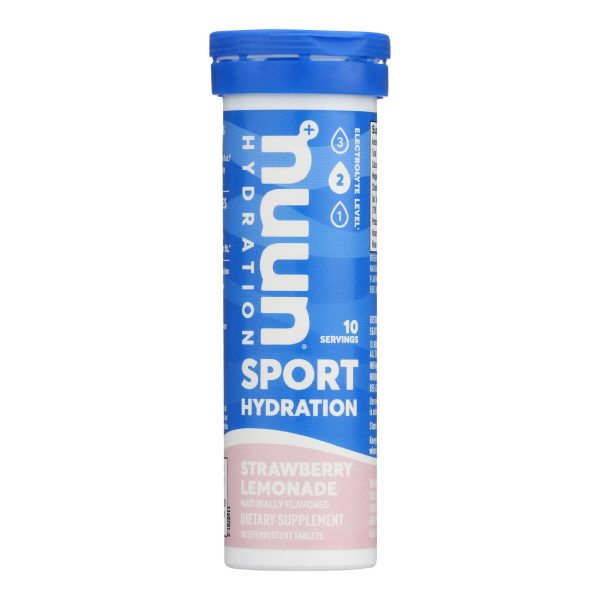 Nuun Hydration Nuun Active - Strawberry Lemonade - Case of 8 - 10 Tablets - Image 3