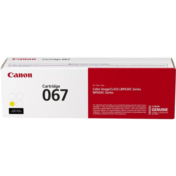 Canon 067 Original Standard Yield Laser Toner Cartridge - Yellow - 1 Each - Image 4