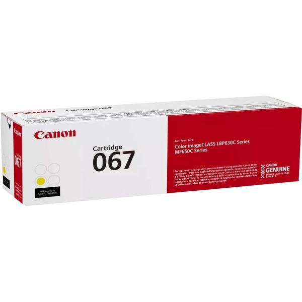 Canon 067 Original Standard Yield Laser Toner Cartridge - Yellow - 1 Each - Image 5