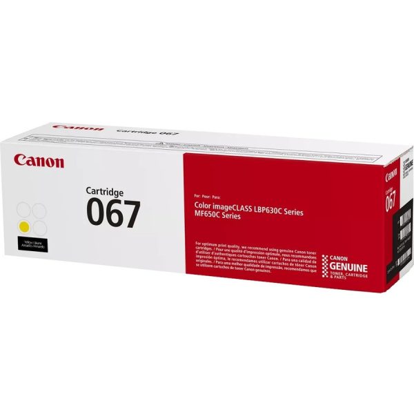 Canon 067 Original Standard Yield Laser Toner Cartridge - Yellow - 1 Each - Image 6