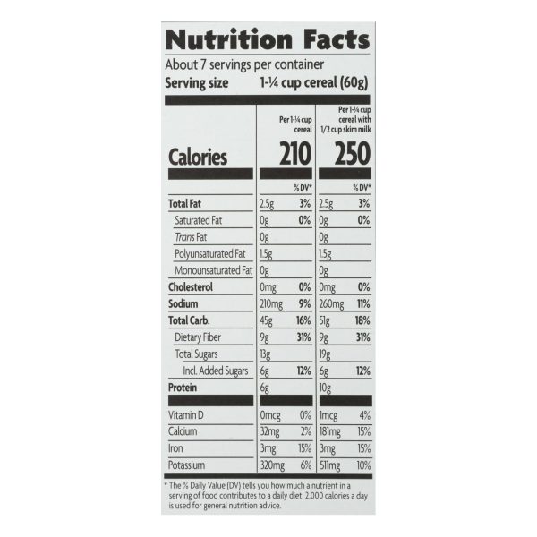 Nature's Path Organic Flax Plus Raisin Bran Cereal - Case of 12 - 14 oz.
