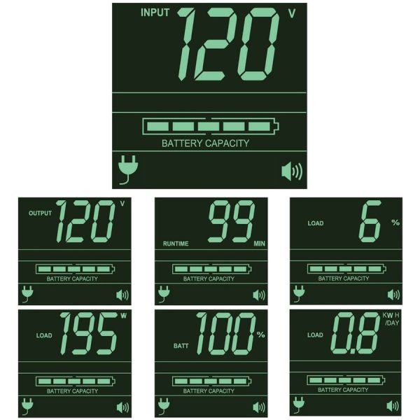 Eaton Tripp Lite Series SmartPro 120V 1kVA 800W Line-Interactive Sine Wave UPS, 2U Rack/Tower, Network Card Options, LCD, USB, DB9, 6 Outlets - Image 2