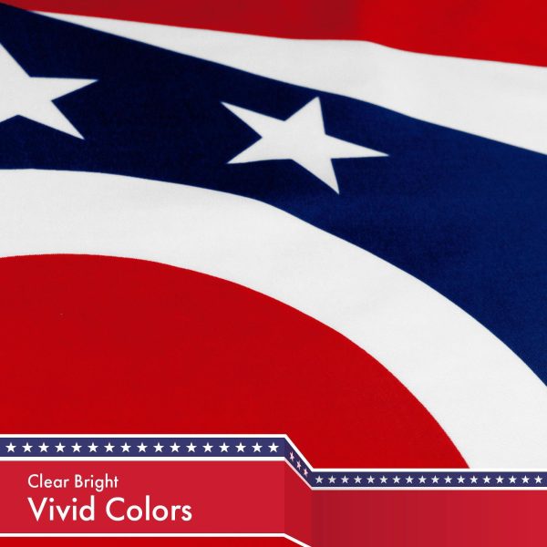 Ohio State Flag 150D Printed Polyester 3x5 Ft - Image 3