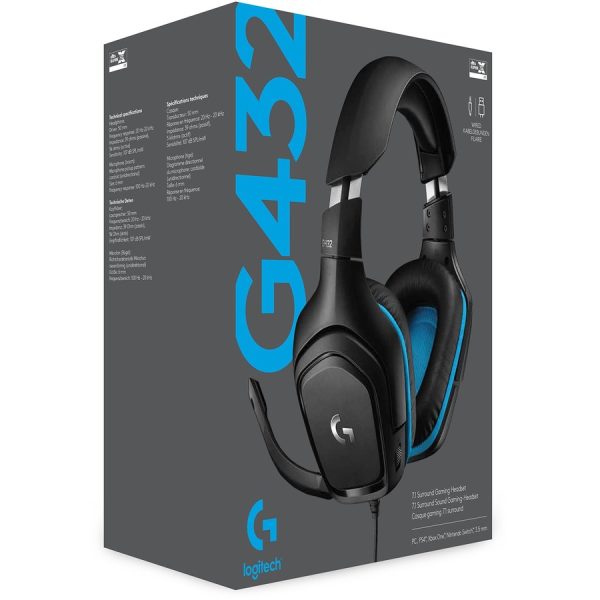 Logitech G432 7.1 Surround Sound Gaming Headset - Image 6
