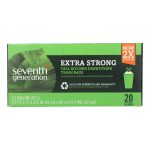 Seventh Generation Extra Strong Tall Kitchen Trash Bags - 13 Gallon - Case of 12 - 20 Count