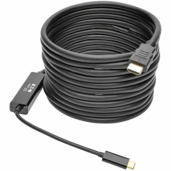 Eaton Tripp Lite Series USB-C to HDMI Active Adapter Cable (M/M), 4K, Black, 16 ft. (4.9 m) - Image 2