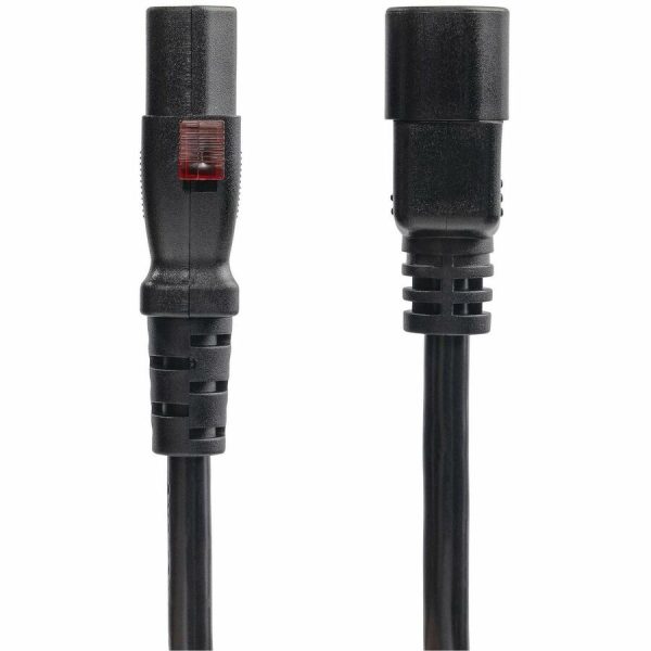 StarTech.com 4ft (1.2m) Power Extension Cord, IEC 60320 C14 to Locking C13, PDU Power Cord, 10A 250V, 18AWG, UL Listed - Image 2