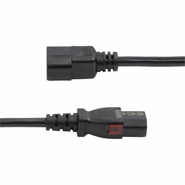 StarTech.com 4ft (1.2m) Power Extension Cord, IEC 60320 C14 to Locking C13, PDU Power Cord, 10A 250V, 18AWG, UL Listed - Image 3