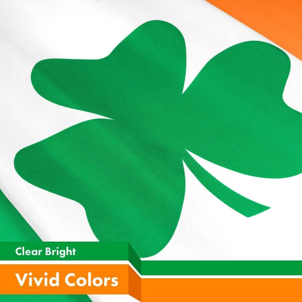 Ireland SHAMROCK Irish Flag 3x5 Ft 10-Pack 150D Printed Polyester By G128 - Image 3