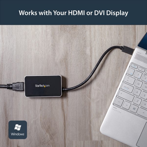 StarTech.com USB 3.0 to HDMI Adapter w/ 1x USB, USB to VGA Monitor Converter for Windows (no support for macOS/ChromeOS/Linux) - TAA - Image 9
