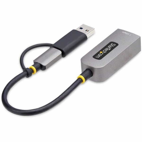 StarTech.com USB-C to to Ethernet Adapter with USB-A Dongle, 10/100/1000Mbps, USB 3.0 to Gigabit Network Adapter, Windows/macOS/Linux - Image 3