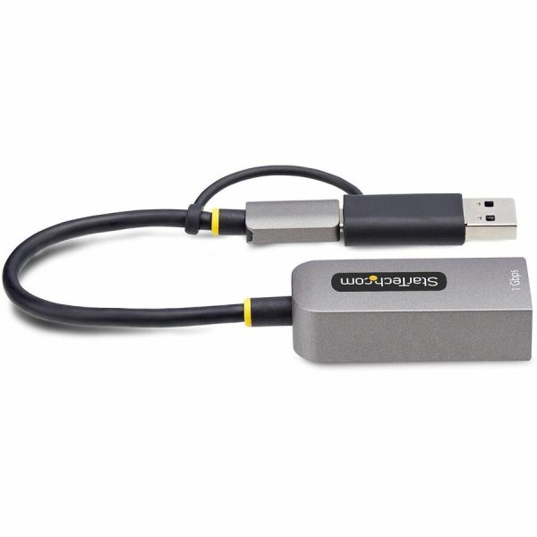 StarTech.com USB-C to to Ethernet Adapter with USB-A Dongle, 10/100/1000Mbps, USB 3.0 to Gigabit Network Adapter, Windows/macOS/Linux - Image 5