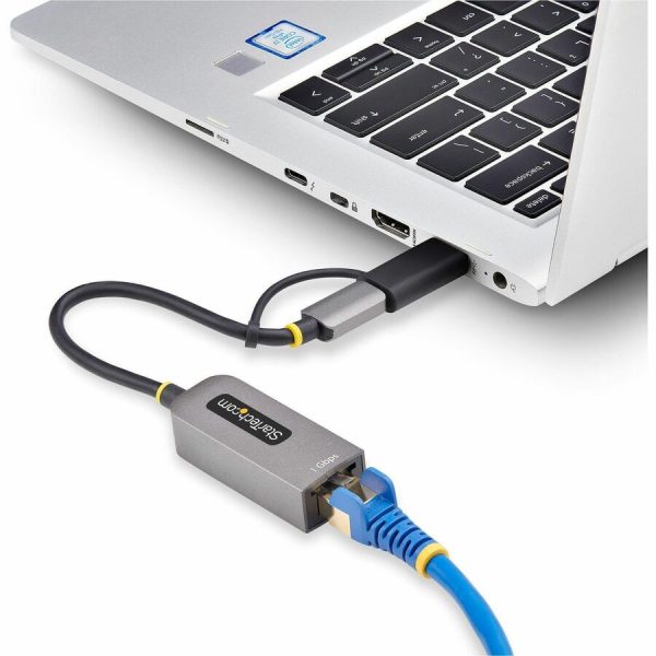 StarTech.com USB-C to to Ethernet Adapter with USB-A Dongle, 10/100/1000Mbps, USB 3.0 to Gigabit Network Adapter, Windows/macOS/Linux - Image 7